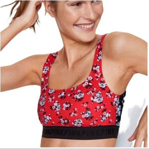 Victoria’s Secret PINK Ultimate‎ Unlined Sports bra 
Scoop neck Size Small